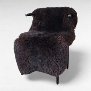 Dark Brown Holland Sheepskin HIde 50" x 30"